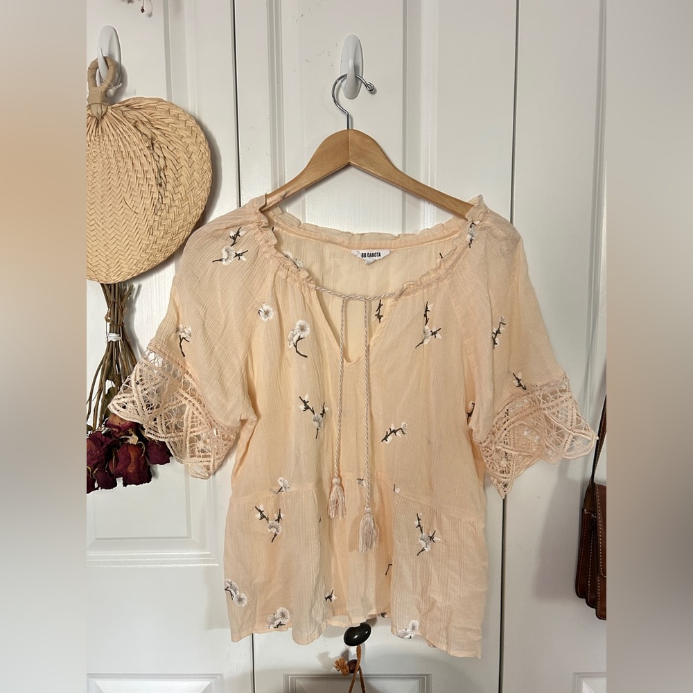 Pink Floral Blouse